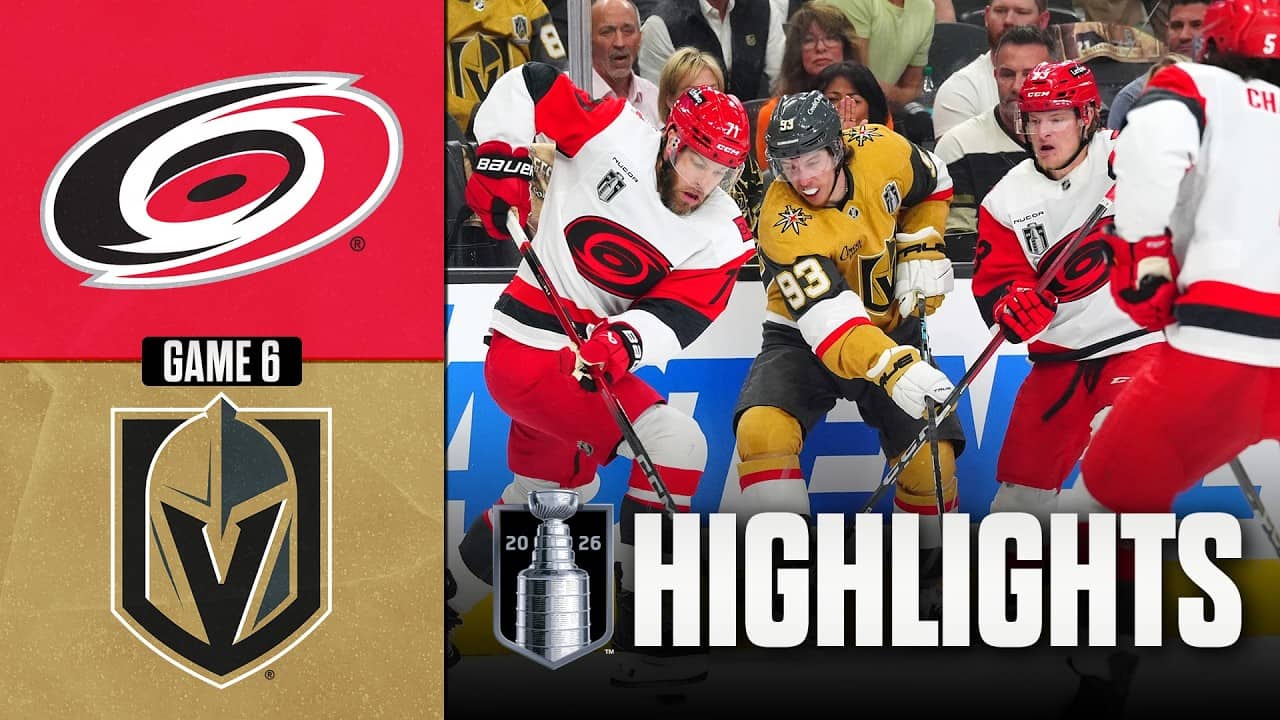 Hurricanes vs. Golden Knights | NHL Playoff Highlights | Game 6 | June 14, 2026