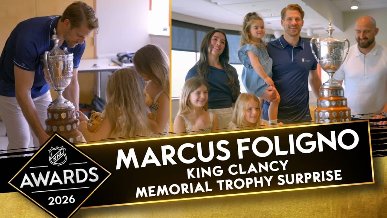 Marcus Foligno wins NHL's King Clancy Trophy in Heartfelt Moment with Brother