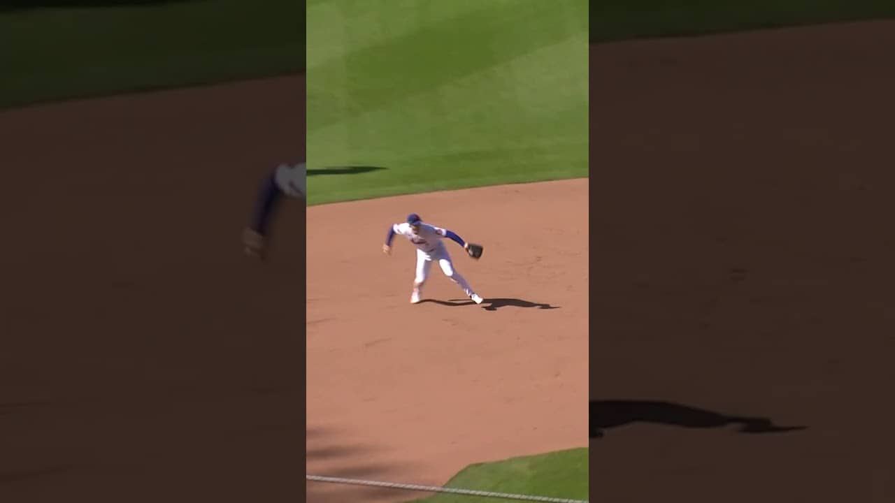 Great stop by Brett Baty 💪 #mlb #baseball #nymets