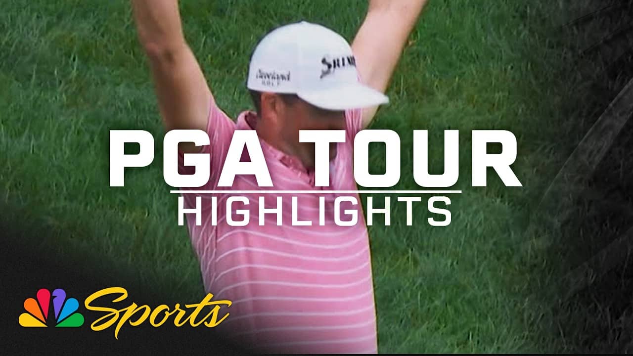 Keegan Bradley's eagle on 15 sends Travelers Championship gallery into frenzy | Golf on NBC Sports