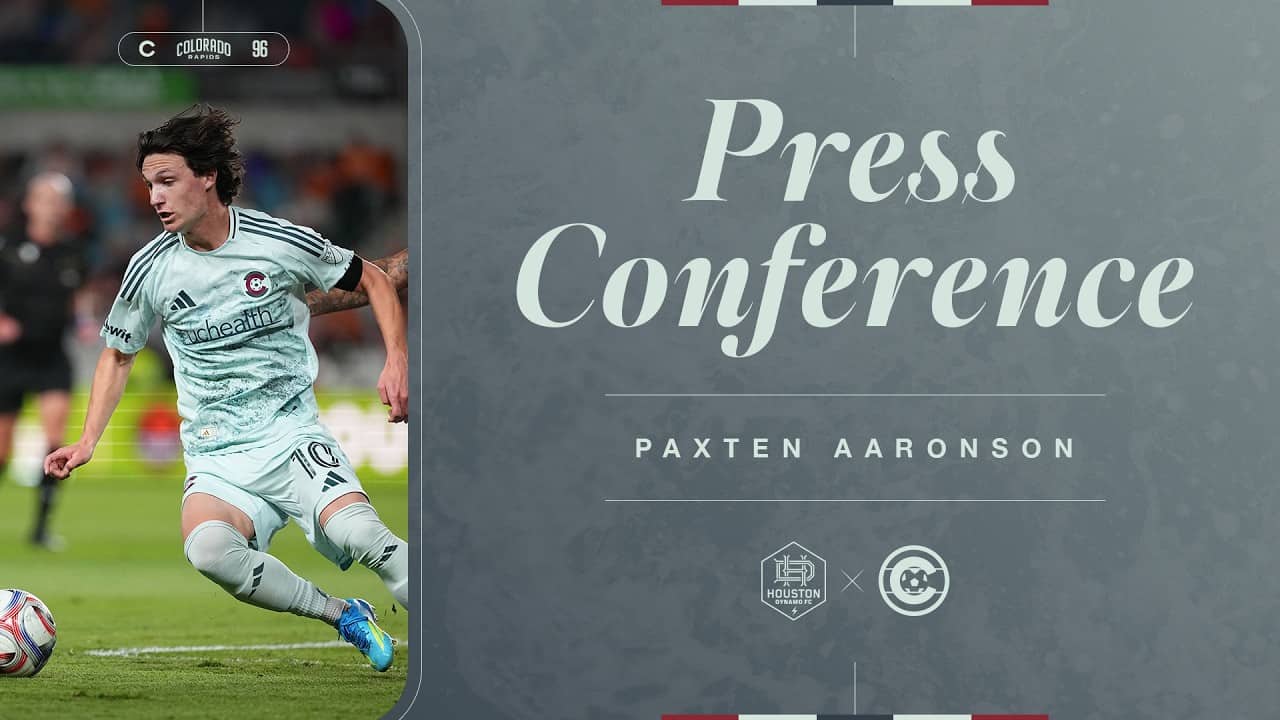 Press Conference | Paxten Aaronson on match moments in Houston and taking risks