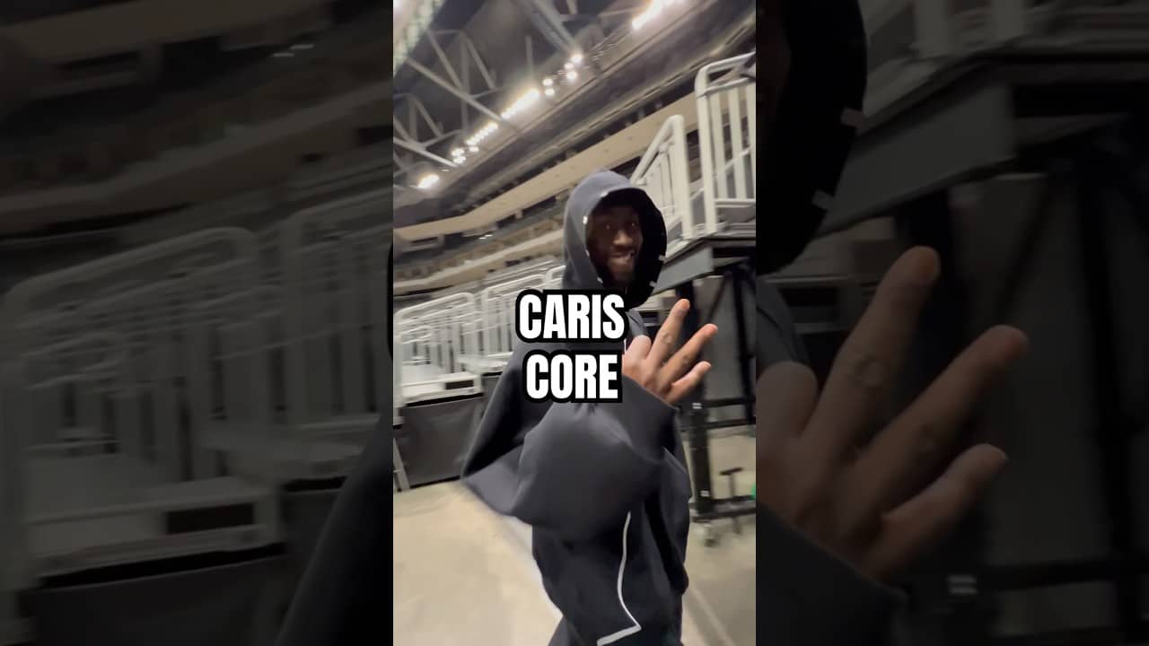 Caris is just a chill guy 😎 #nba #detroitpistons