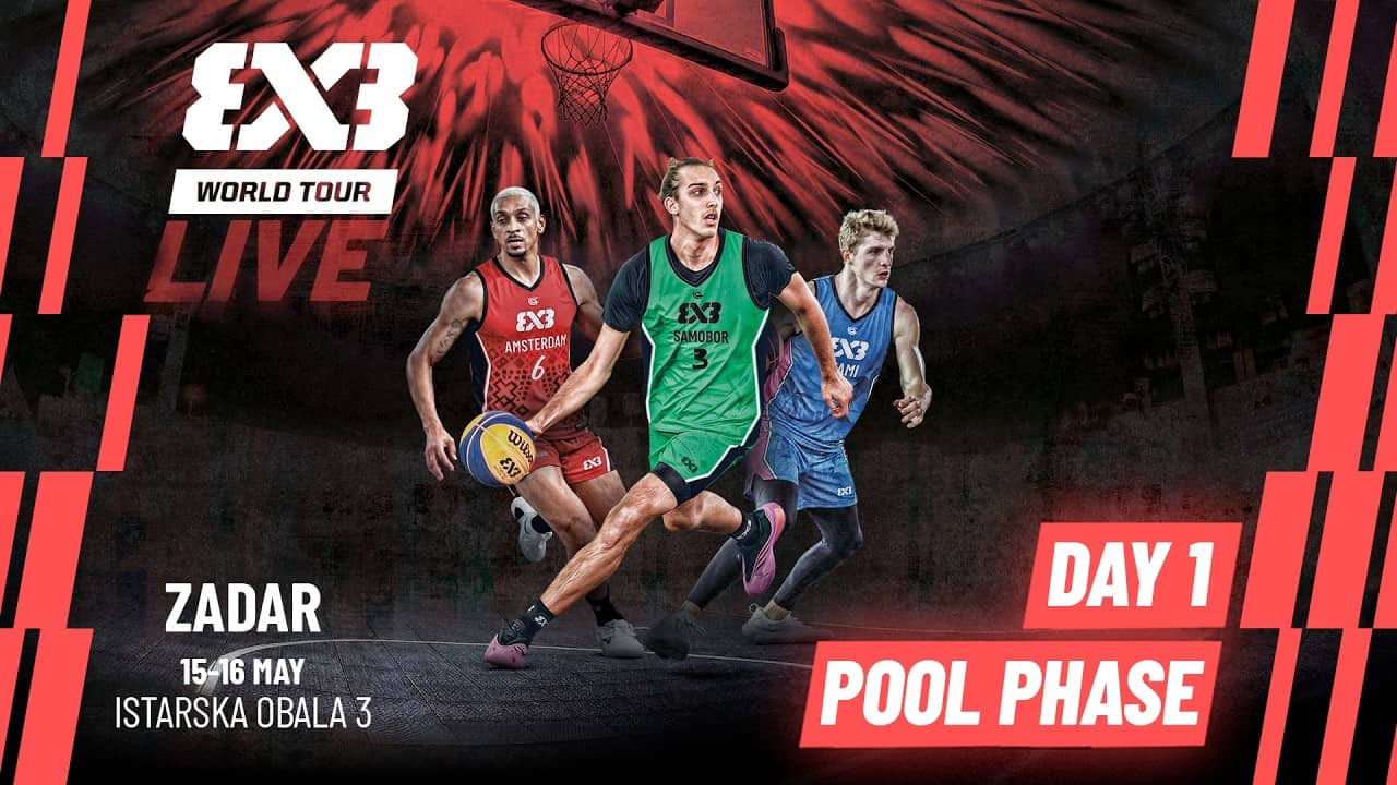 LIVE 🔴 FIBA #3x3WorldTour Zadar 2026 | Pool Phase - Day 1 | #3x3Basketball