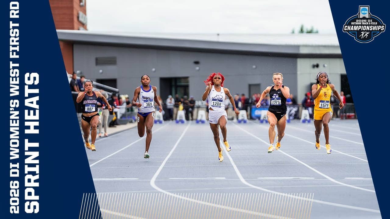Every women's sprint heat from the 2026 NCAA DI West First Round track and field meet