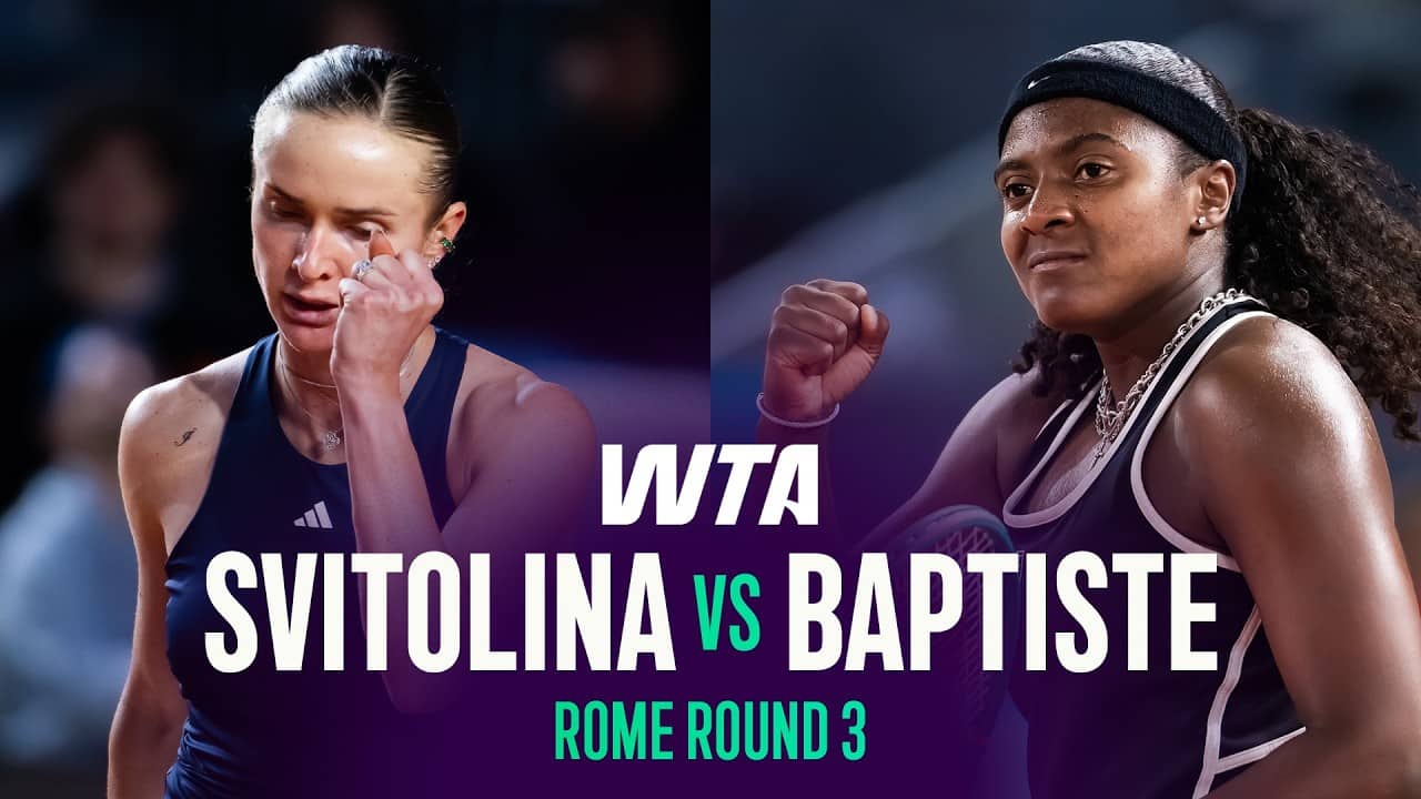 Elina Svitolina vs. Hailey Baptiste | 2026 Rome Round 3 | WTA Match Highlights