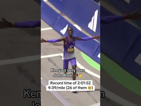 Kenya’s John Korir shattered the Boston Marathon record 🔥 (via @bucketlistboston/TT)