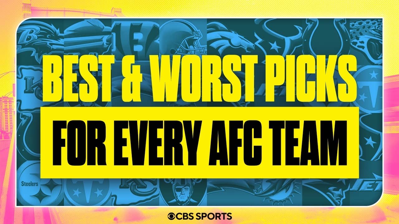Best and Worst NFL Draft Picks for every AFC team 👀