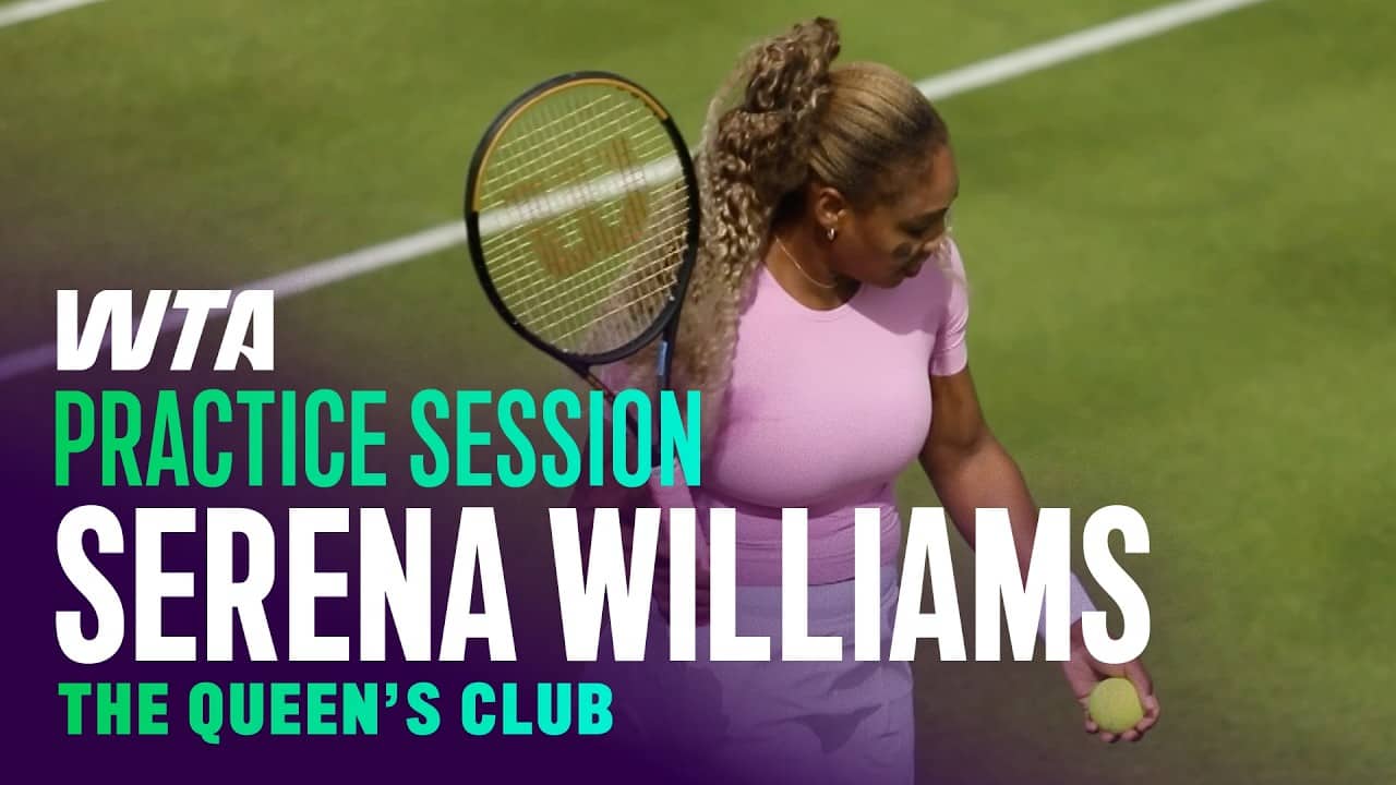 Serena Williams' First Practice Session Since Her Comeback to Tennis