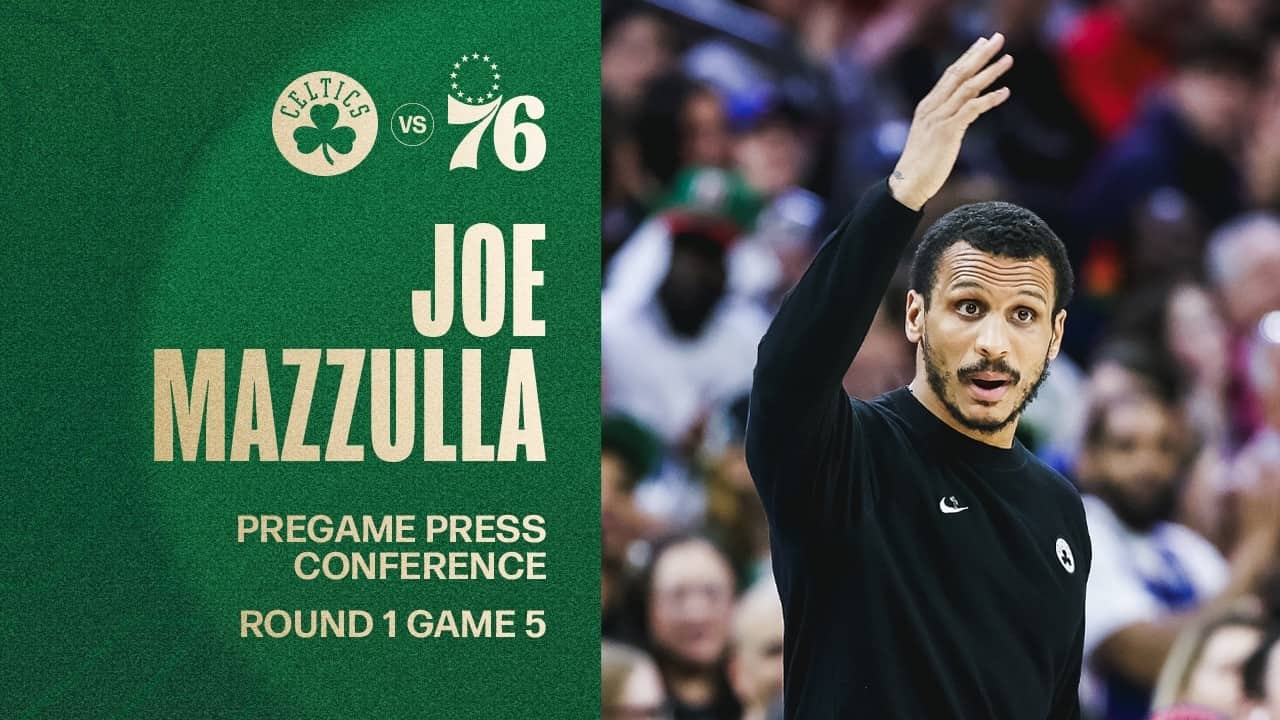 Joe Mazzulla Pregame Media Availability: Round 1 Game 5 vs. Philadelphia 76ers