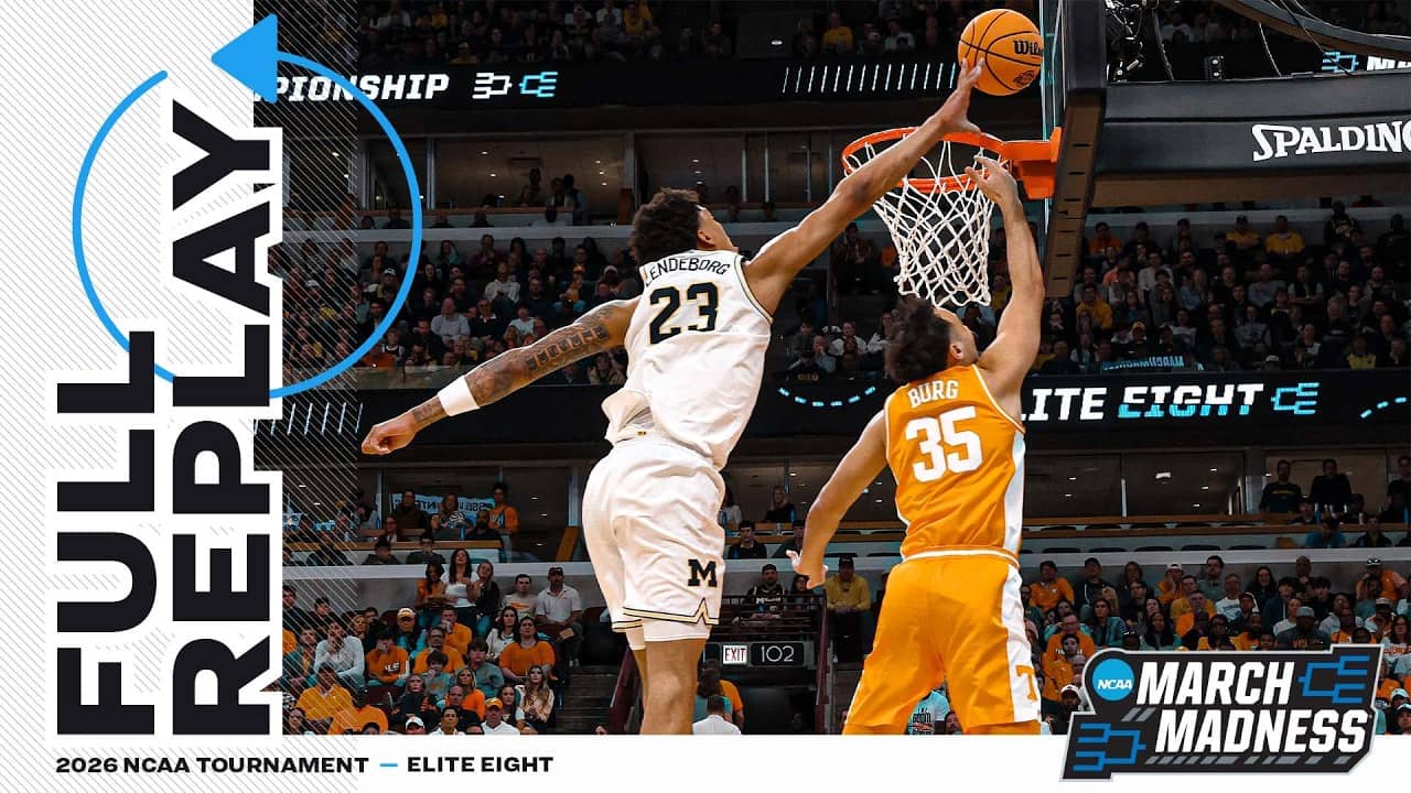 Michigan vs. Tennessee: 2026 NCAA men's Elite Eight | FULL REPLAY
