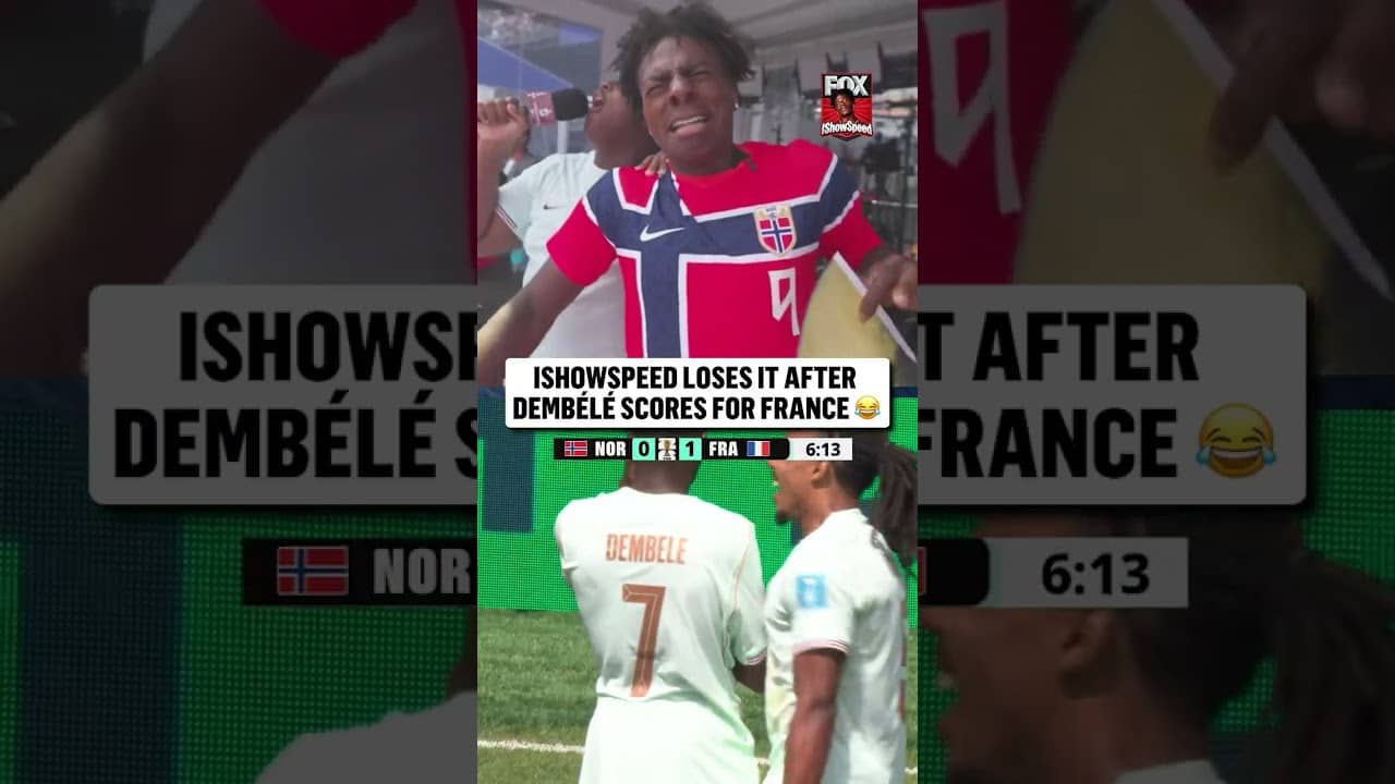 Dembélé had IShowSpeed SHOCK after his first goal 🇫🇷