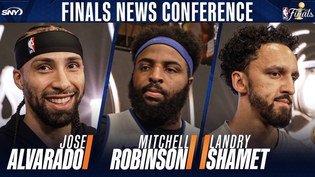 Jose Alvarado, Mitchell Robinson, Landry Shamet, and Deuce McBride on Knicks-Spurs Game 5
