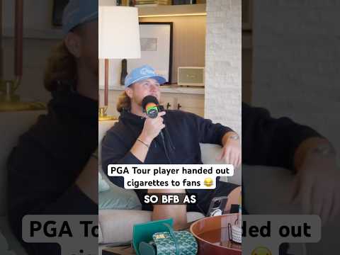 PGA Tour Player Gives Fan Cigarettes 😂