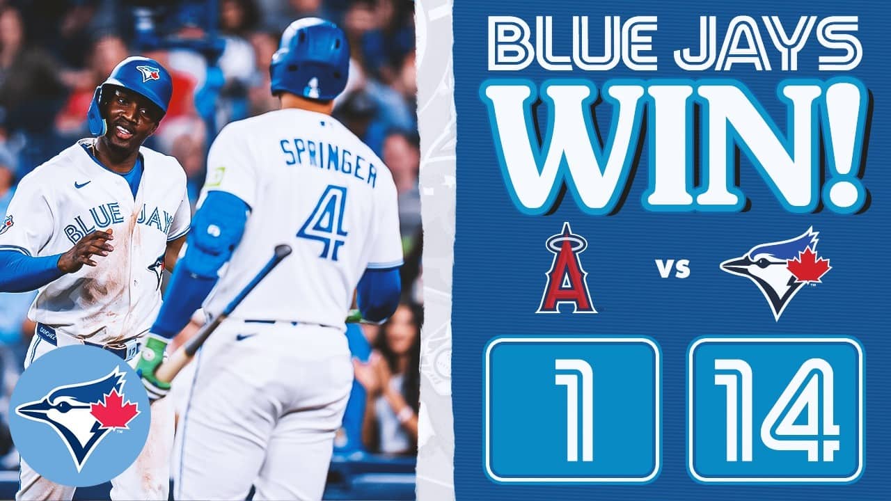 Blue Jays tally season-high 20 hits, cruise against Angels for Series win!