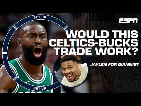 JAYLEN BROWN 🔁 GIANNIS ANTETOKOUNMPO? 👀 Does this 1-for-1 trade make sense? | Get Up
