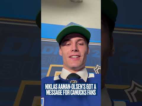 Your newest Canuck! Niklas Aaman-Olsen!
