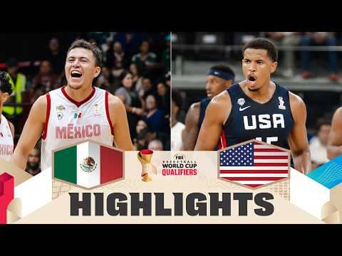 Mexico 🇲🇽 v USA 🇺🇸 | Highlights | FIBA Basketball World Cup 2027 Americas Qualifiers