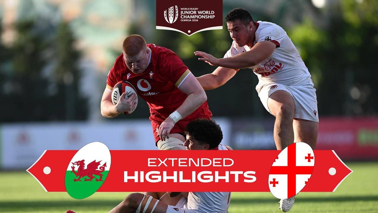 Nervous ENDING 😅 | Wales v Georgia | World Rugby Junior Championship 2026 | Extended Highlights