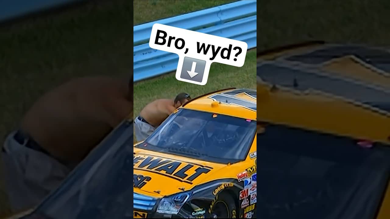 He wanted an autograph during the race 😭