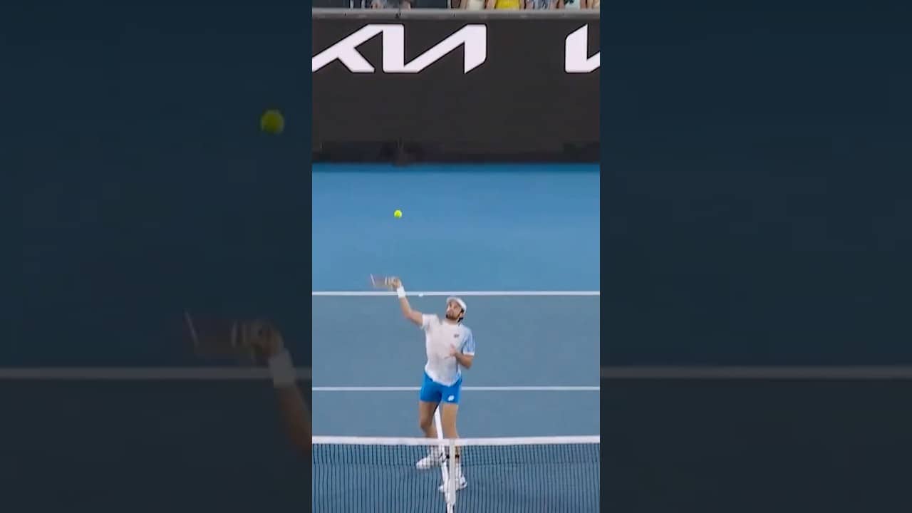 This smash almost goes out of the STADIUM! 💥
