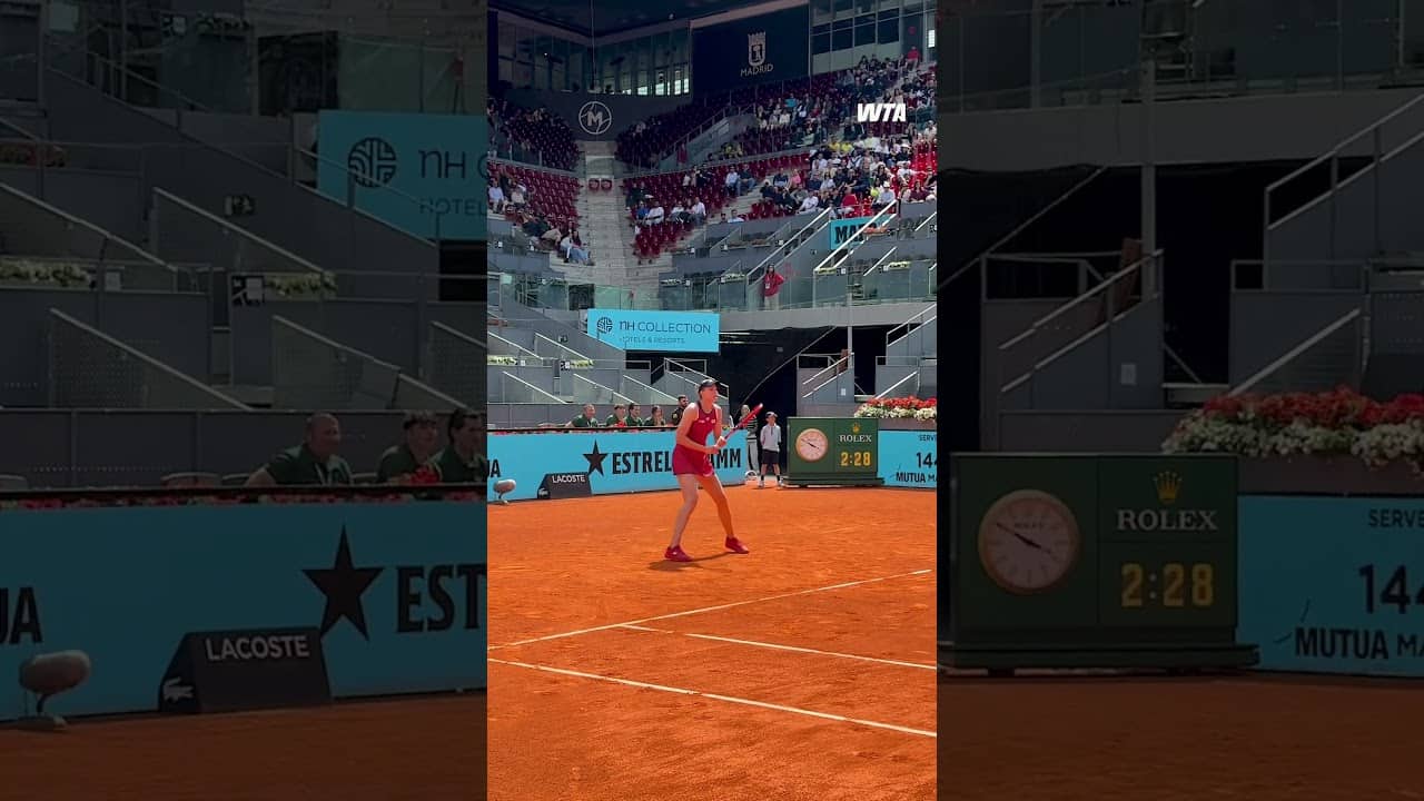 Elena Rybakina outlasts Ruse in a tight three set tussle, claiming her 26th win of 2026! #tennis