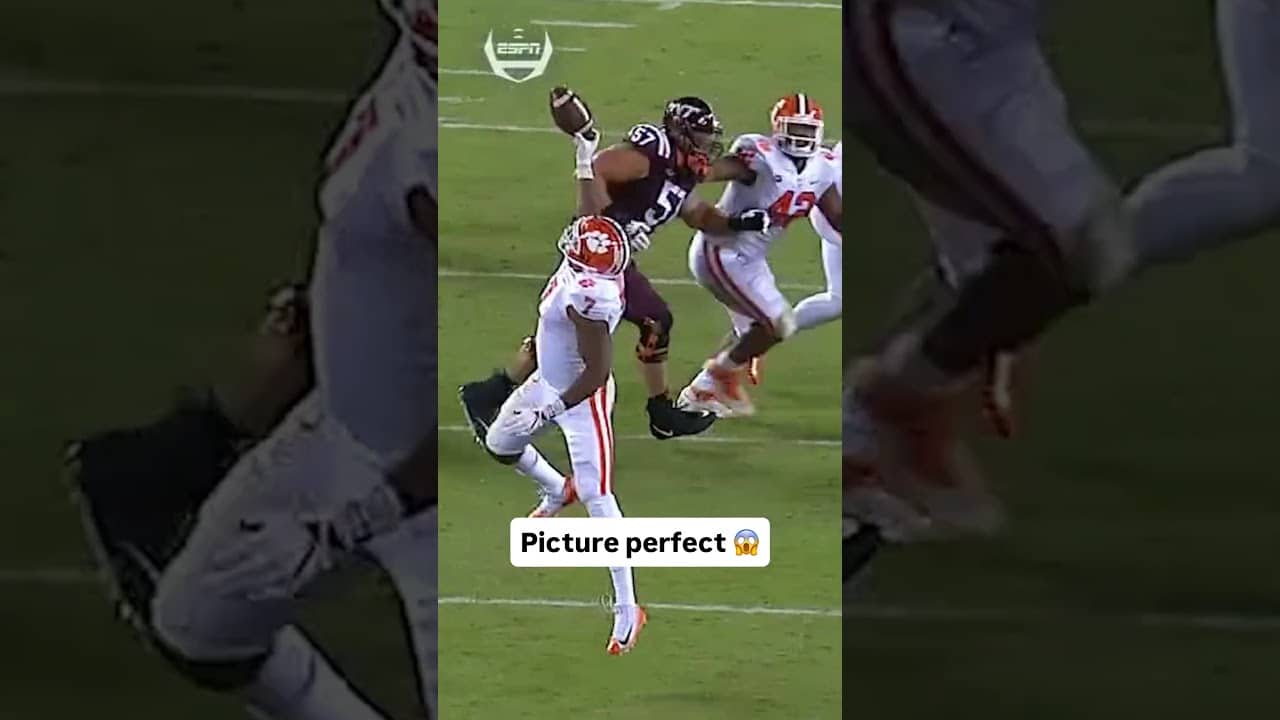 That was acrobatic 🤯 #clemson #accfootball #collegefootball