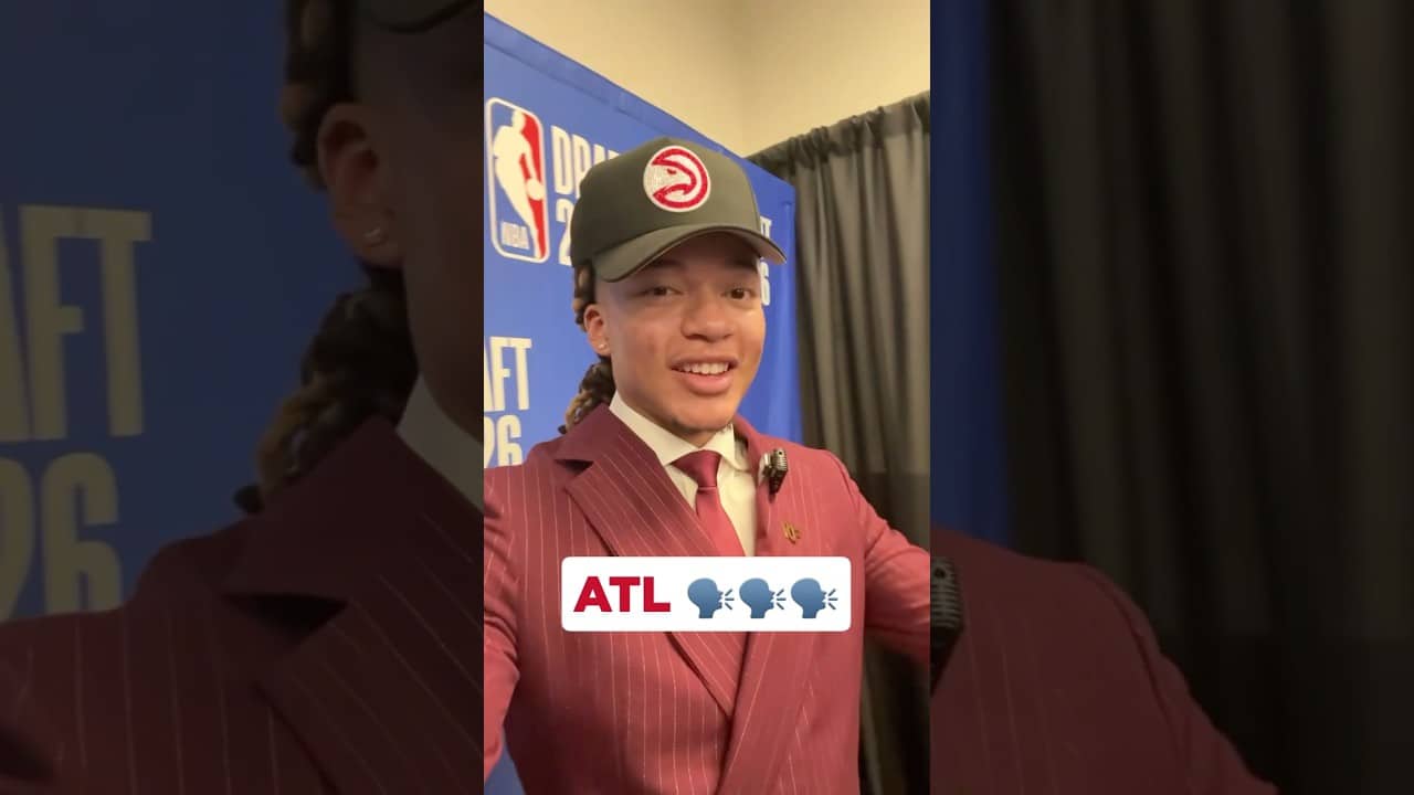 Kingston’s first message to Hawks fans! #nba #hawks #kingstonflemings #nbadraft