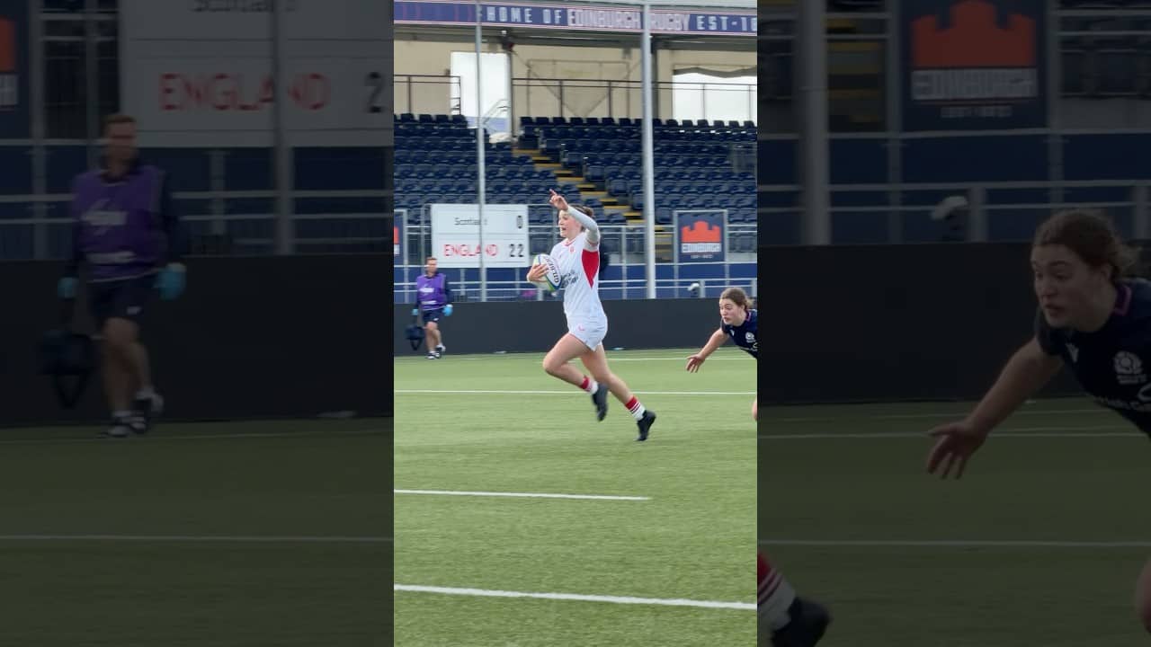 Solana Shaw de Leon touches down for England U21 Women 👌 #englandrugby #rugby