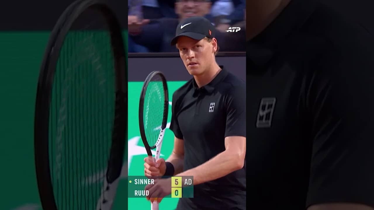Jannik Sinner's Flawless Performance vs Casper Ruud In Rome 😮