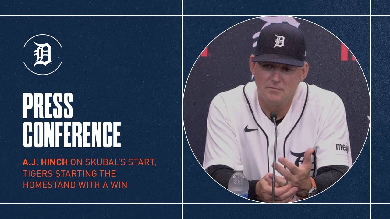 A.J. Hinch Recaps Skubal's Start, Tigers Win in Series Opener vs. Athletics | 7/7/26