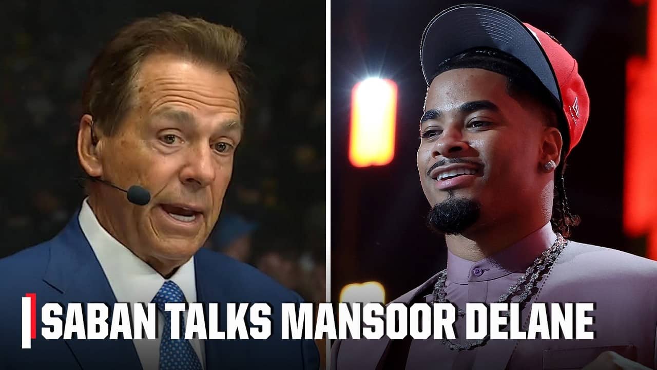 Mansoor Delane is FANTASTIC 💪 Nick Saban after the LSU DB goes No. 6 to the Chiefs | 2026 NFL Draft
