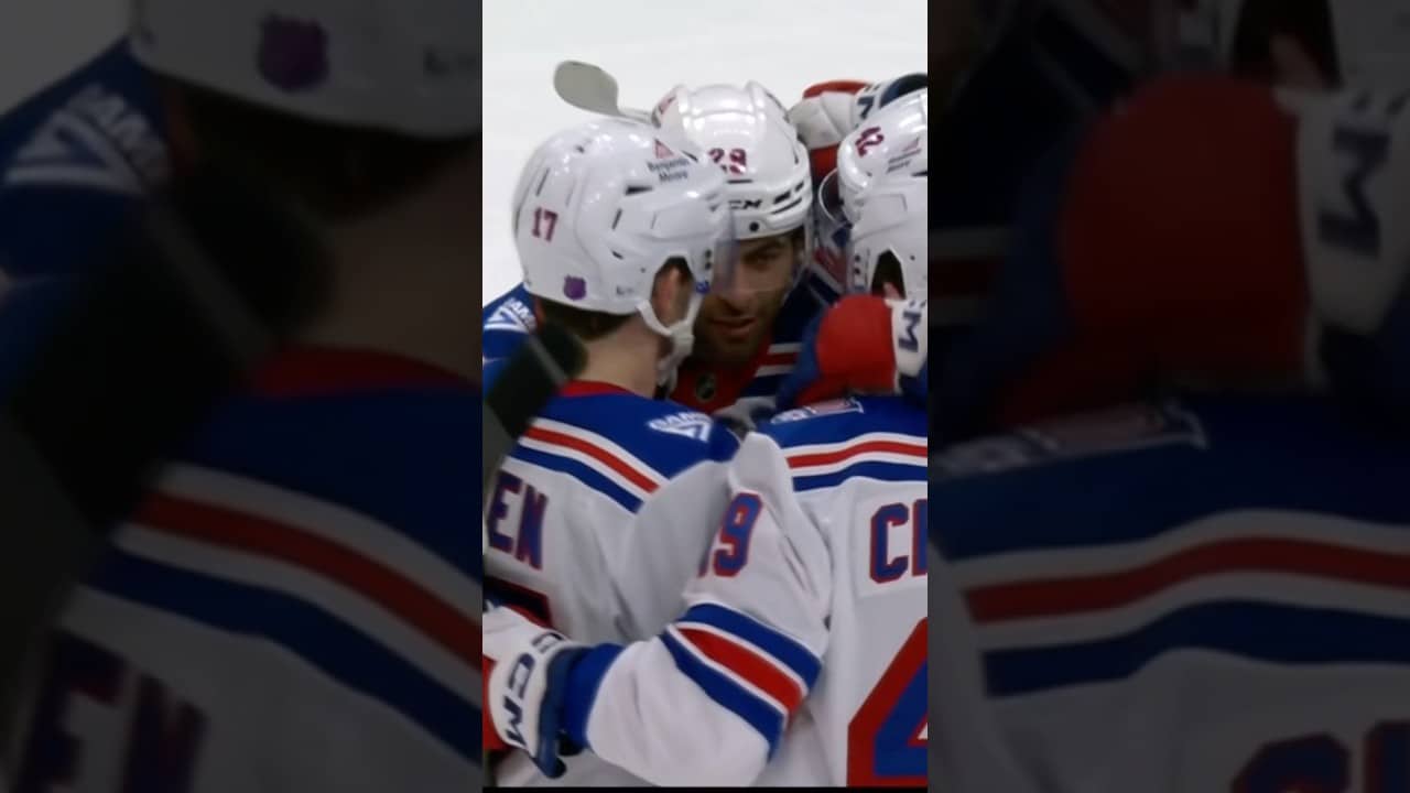 Robo through traffic 🫡 #matthewrobertson #nyr #nhl #hockey #goal