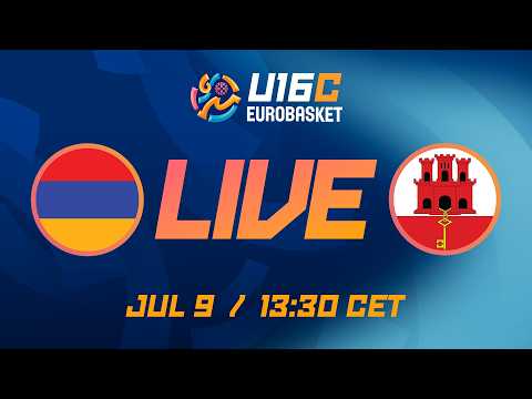 LIVE - Armenia v Gibraltar | FIBA U16 Women's EuroBasket 2026 Division C | Group Phase