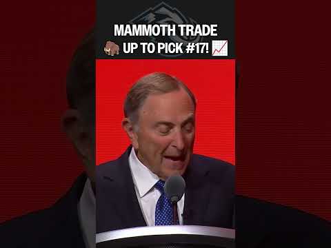 Mammoth TRADE UP in the first round! ⬆️