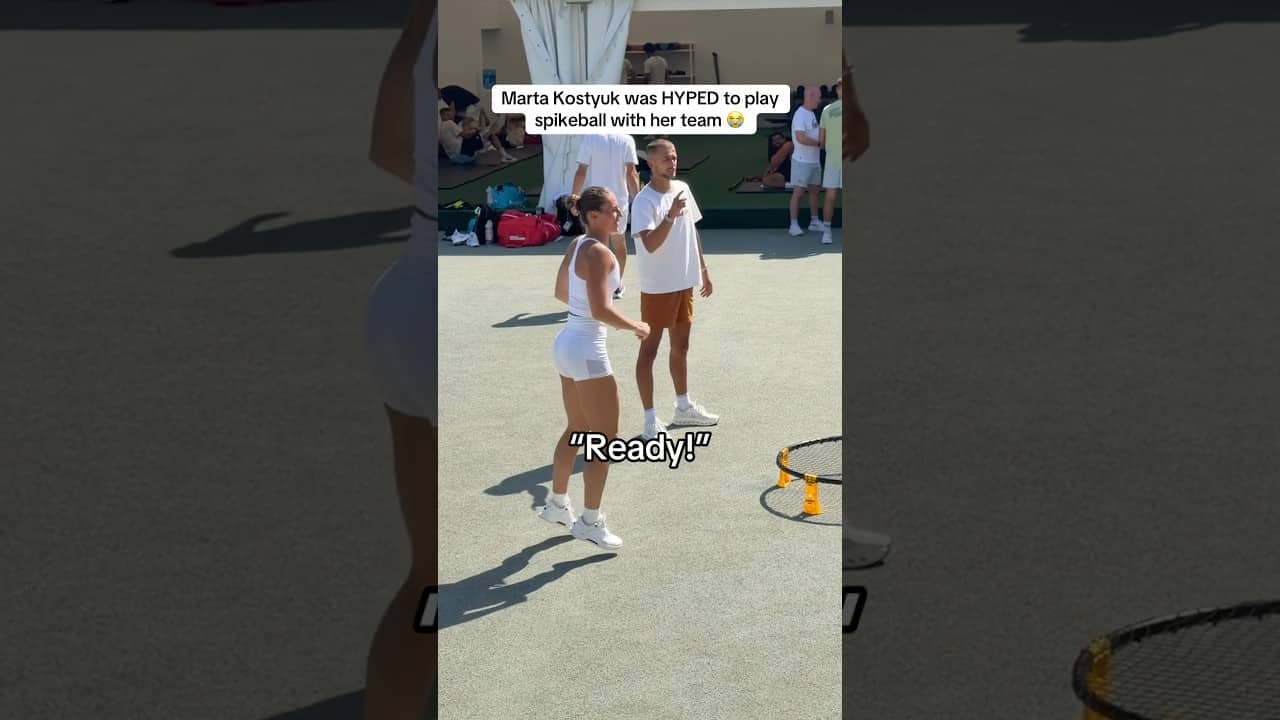 She even let out some tennis grunts 😂💪