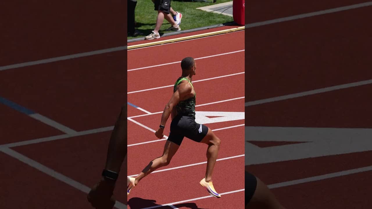 Jamal Britt won his first Pre Classic title in 12.86 matching the fifth fastest time in history 💎