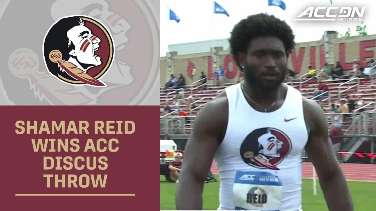 Florida State's Shamar Reid Wins ACC Discus Throw Title