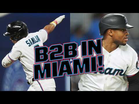 BACK-TO-BACK IN MIAMI 😮 Javier Sanoja CRUSHES a grand slam, Xavier Edwards follows up with a homer 🐟