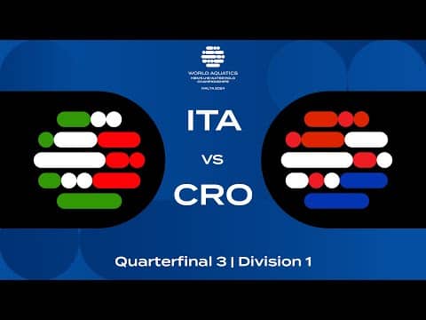 Quarter-Final 3 | Italy vs Croatia | World Aquatics Men’s U16 Water Polo Championships 2024