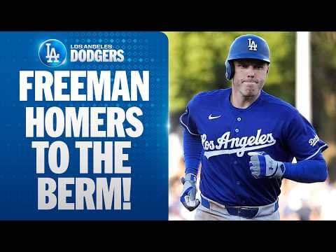 Freddie Freeman HAMMERS a 430-foot home run for the Dodgers 💥 | MLB Highlights