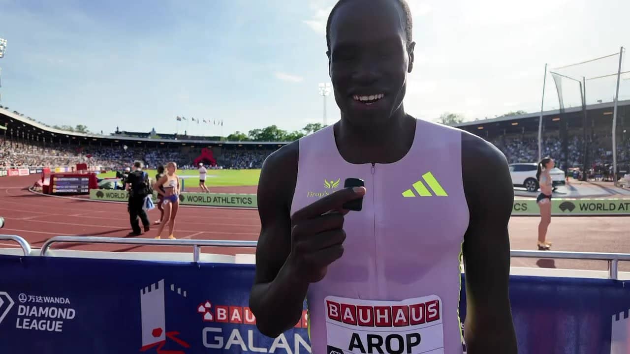 Marco Arop Reacts To 1:43.11, 2nd Place At Stockholm Diamond League 800m In Season Opener