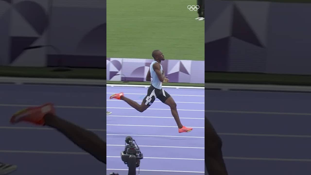 Let's throw it back to #Paris2024, when Letsile Tebogo won Botswana's first-ever Olympic gold.🥇