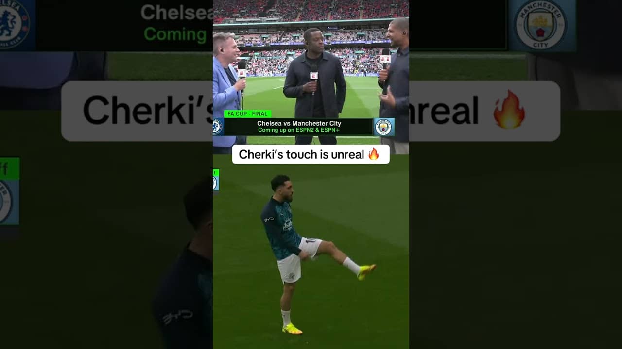 The FC crew had to stop and watch Rayan Cherki warmup 🥶