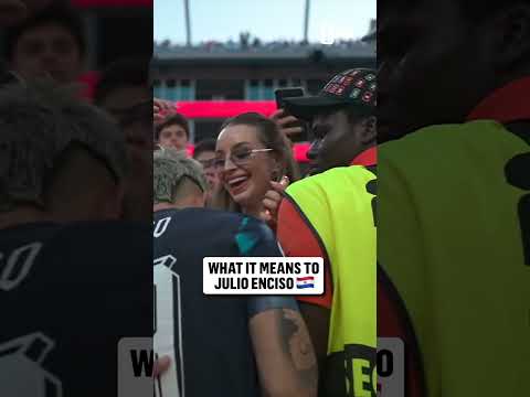 Julio Enciso was emotional after his team won in penalties and advanced to the Round of 16