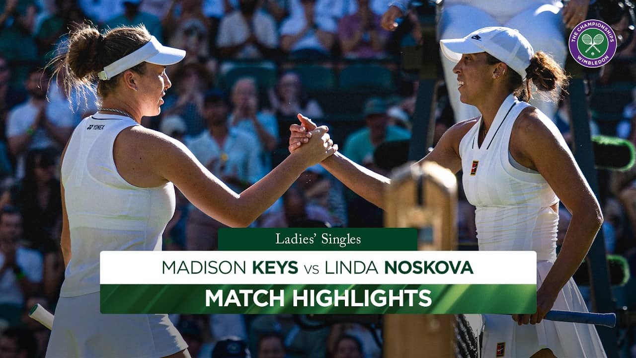 Stunning victory! ✨ | Madison Keys v Linda Noskova | Highlights | Wimbledon 2026