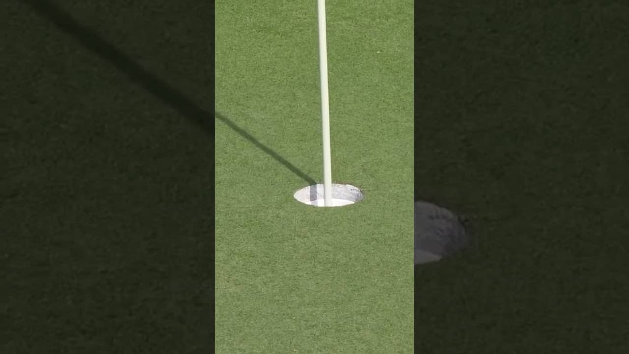 Kristoffer Reitan pulls off the Texas wedge in style at the Truist Championship.