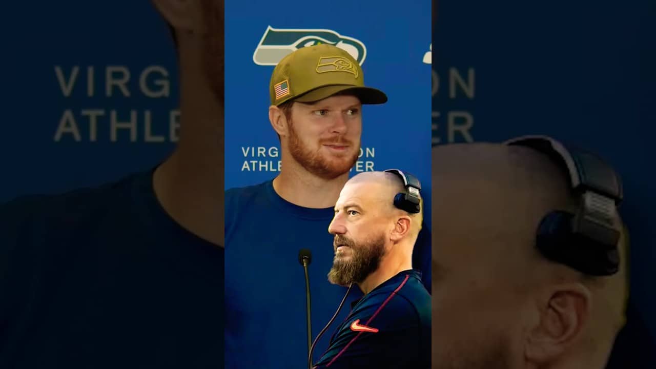 Sam Darnold talks Brian Fleury🗣 #nfl #seahawks #seattleseahawks