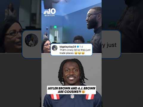 Jaylen Brown just found out A.J Brown is his cousin 🤯  (via NBCBoston/IG)