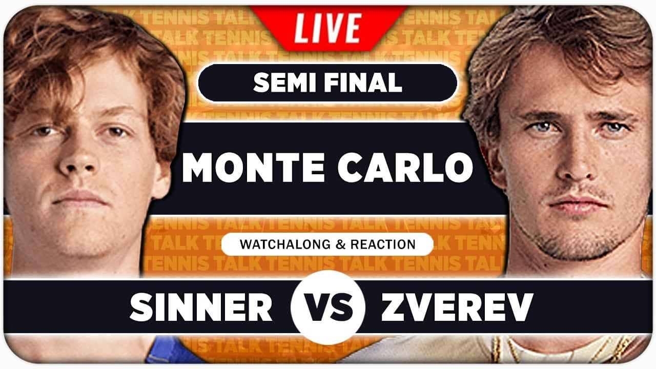 SINNER vs ZVEREV • ATP Monte Carlo 2026 SF • LIVE Tennis Watchalong