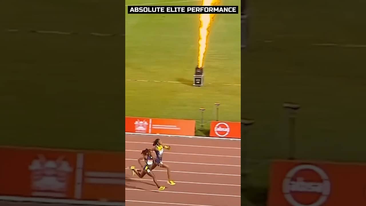 Gabby Thomas shows how to handle pressure #trackandfield #athletics